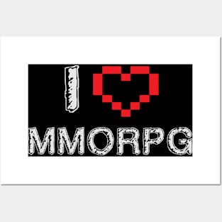 Gaming Love Heart MMORPG Team Controller Posters and Art